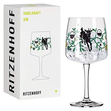 RITZENHOFF 3458004 Gin-Glas 700 ml - Serie Fabelkraft Motiv Nr. 4 - Cocktailglas mit Faunillustration - Made in Germany im Sale